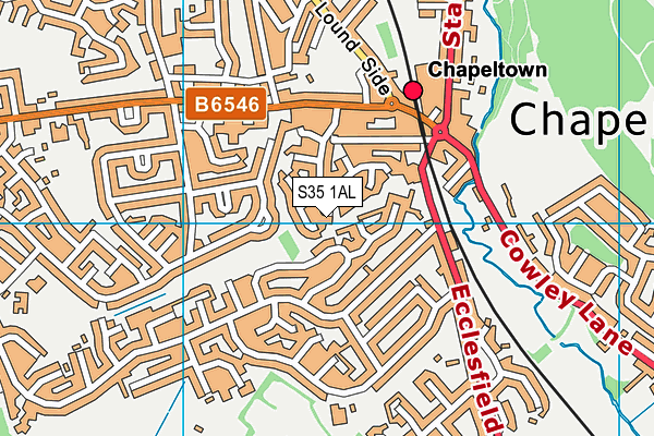 S35 1AL map - OS VectorMap District (Ordnance Survey)