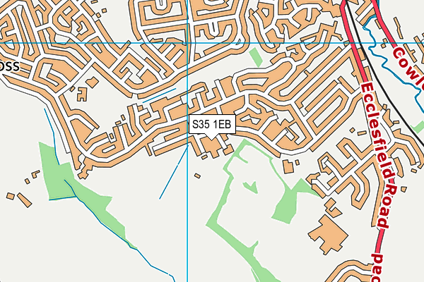 S35 1EB map - OS VectorMap District (Ordnance Survey)