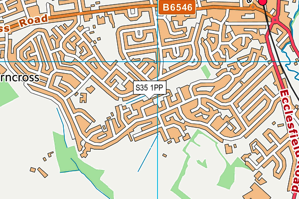 S35 1PP map - OS VectorMap District (Ordnance Survey)