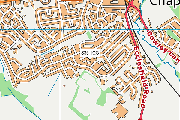 S35 1QG map - OS VectorMap District (Ordnance Survey)