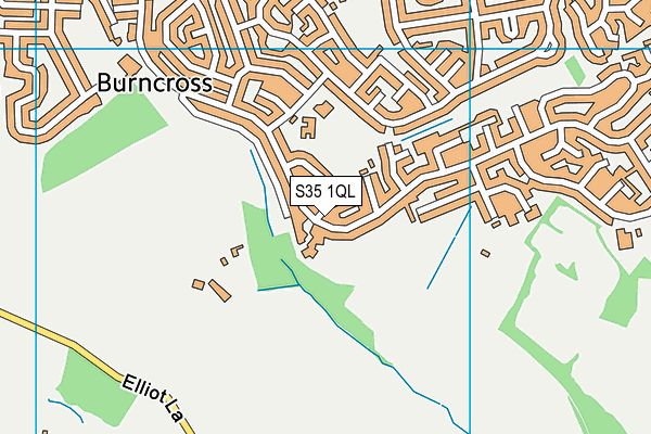 S35 1QL map - OS VectorMap District (Ordnance Survey)