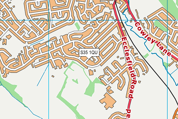 S35 1QU map - OS VectorMap District (Ordnance Survey)
