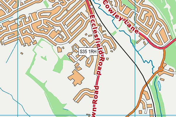 S35 1RH map - OS VectorMap District (Ordnance Survey)