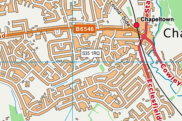 S35 1RQ map - OS VectorMap District (Ordnance Survey)