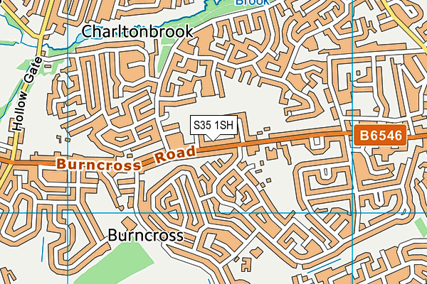 S35 1SH map - OS VectorMap District (Ordnance Survey)