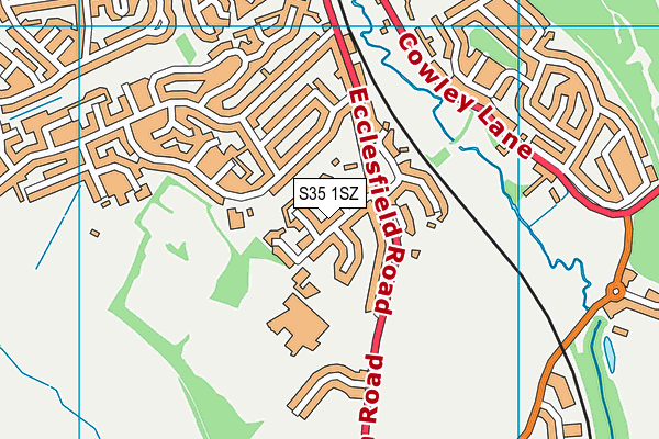 S35 1SZ map - OS VectorMap District (Ordnance Survey)