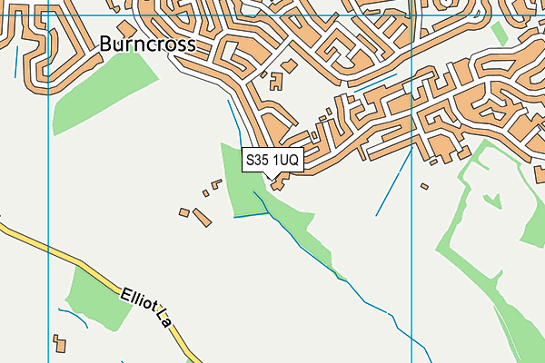 S35 1UQ map - OS VectorMap District (Ordnance Survey)