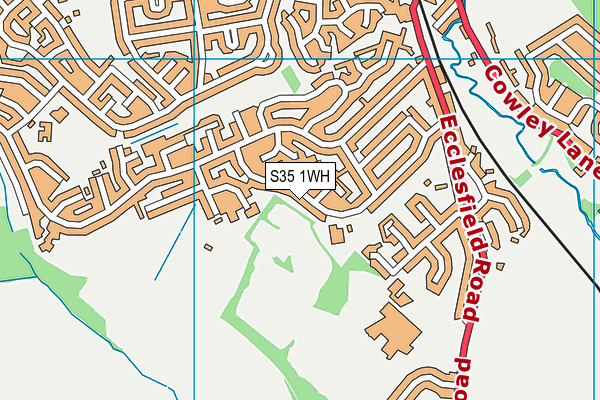 Coit Primary School map (S35 1WH) - OS VectorMap District (Ordnance Survey)