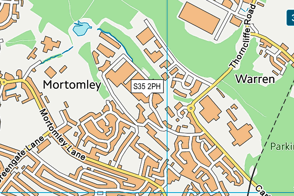 S35 2PH map - OS VectorMap District (Ordnance Survey)