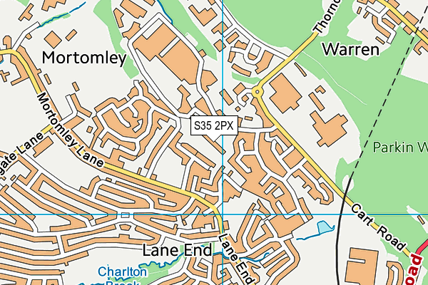 S35 2PX map - OS VectorMap District (Ordnance Survey)