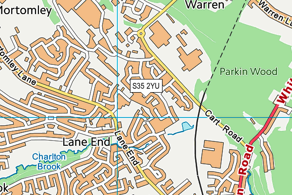 S35 2YU map - OS VectorMap District (Ordnance Survey)
