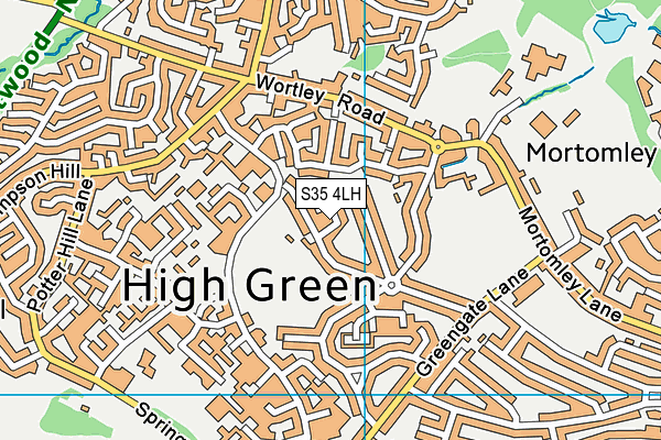 S35 4LH map - OS VectorMap District (Ordnance Survey)