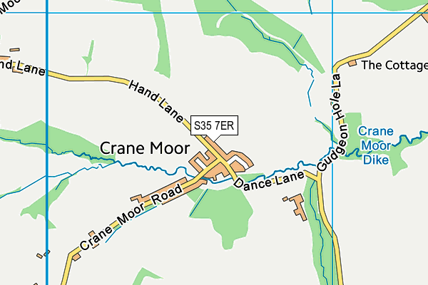 S35 7ER map - OS VectorMap District (Ordnance Survey)