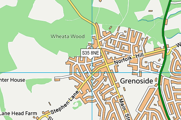 S35 8NE map - OS VectorMap District (Ordnance Survey)