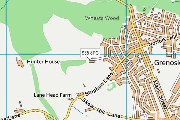 S35 8PG map - OS VectorMap District (Ordnance Survey)