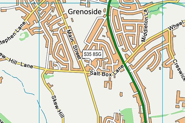 S35 8SG map - OS VectorMap District (Ordnance Survey)