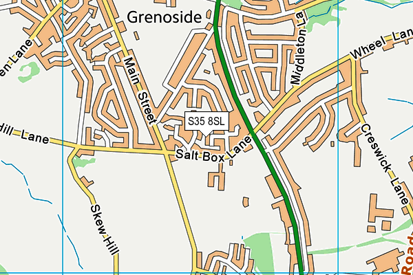 S35 8SL map - OS VectorMap District (Ordnance Survey)