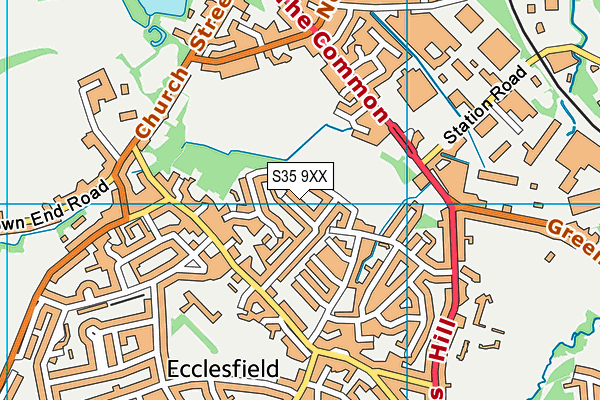 S35 9XX map - OS VectorMap District (Ordnance Survey)