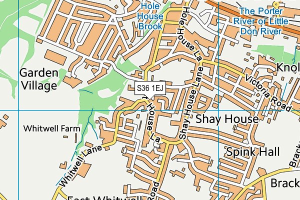 Stocksbridge Nursery Infant School map (S36 1EJ) - OS VectorMap District (Ordnance Survey)