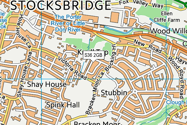 S36 2GB map - OS VectorMap District (Ordnance Survey)