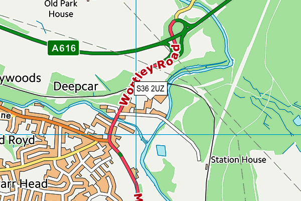 Loxley College Stannington Site (Closed) map (S36 2UZ) - OS VectorMap District (Ordnance Survey)
