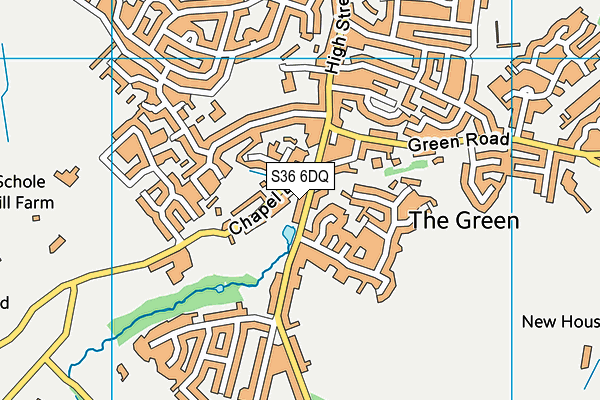 S36 6DQ map - OS VectorMap District (Ordnance Survey)