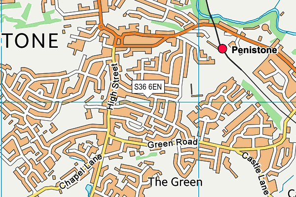 S36 6EN map - OS VectorMap District (Ordnance Survey)