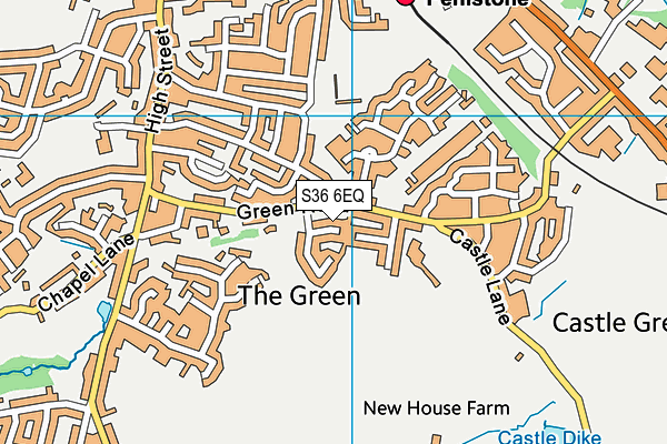 S36 6EQ map - OS VectorMap District (Ordnance Survey)