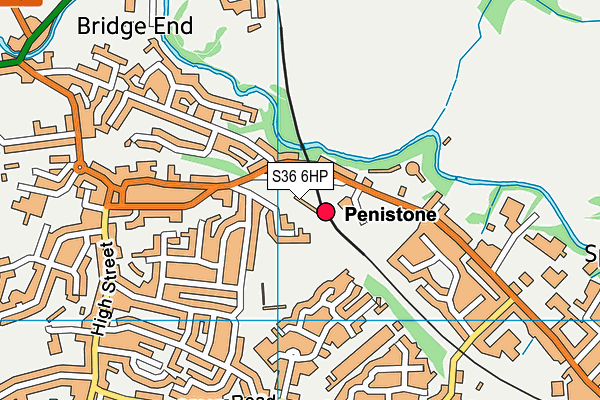 S36 6HP map - OS VectorMap District (Ordnance Survey)