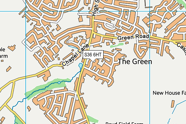 S36 6HT map - OS VectorMap District (Ordnance Survey)
