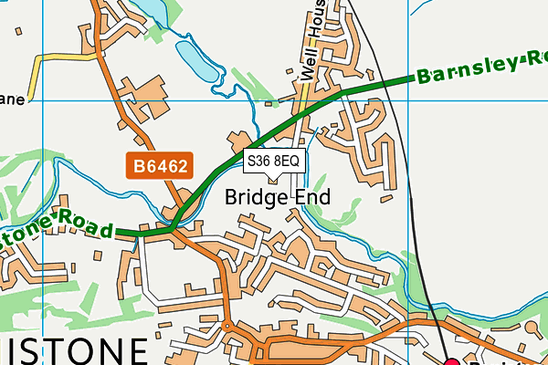 S36 8EQ map - OS VectorMap District (Ordnance Survey)