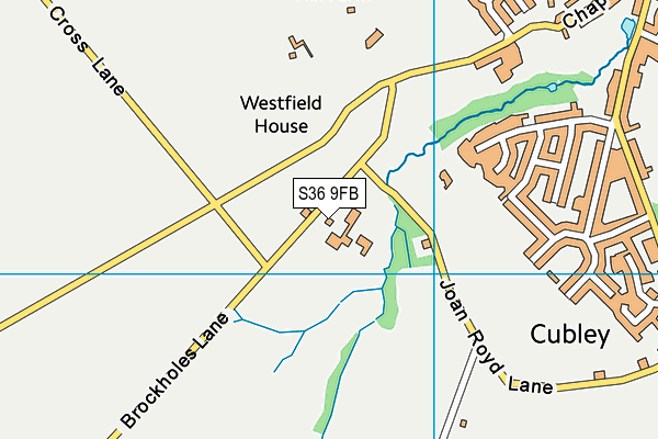 S36 9FB map - OS VectorMap District (Ordnance Survey)