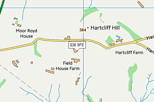 S36 9FE map - OS VectorMap District (Ordnance Survey)