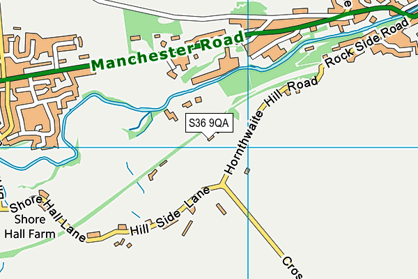 S36 9QA map - OS VectorMap District (Ordnance Survey)