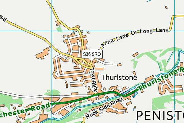 S36 9RQ map - OS VectorMap District (Ordnance Survey)