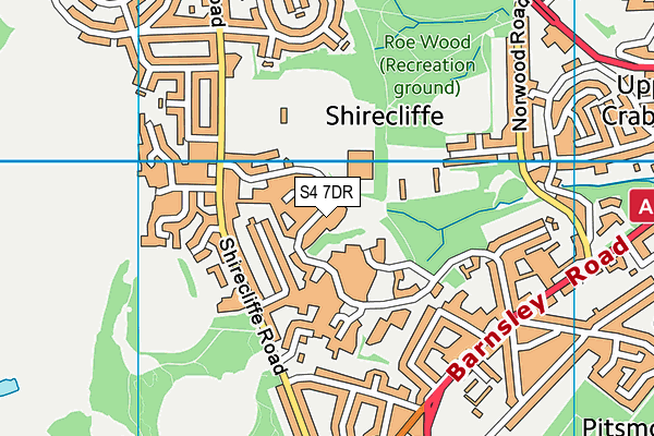Impact Health And Fitness (Closed) map (S4 7DR) - OS VectorMap District (Ordnance Survey)