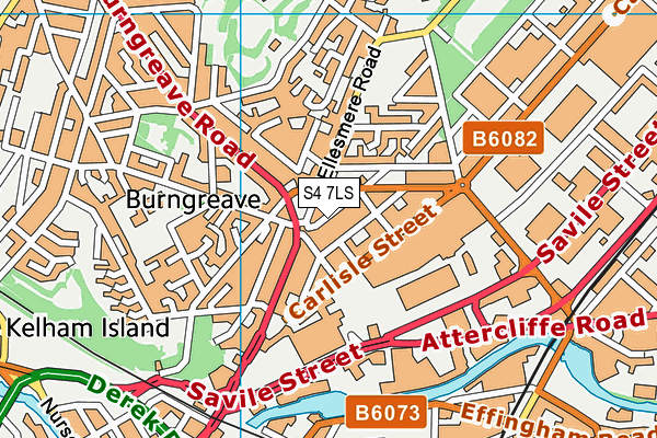 S4 7LS map - OS VectorMap District (Ordnance Survey)