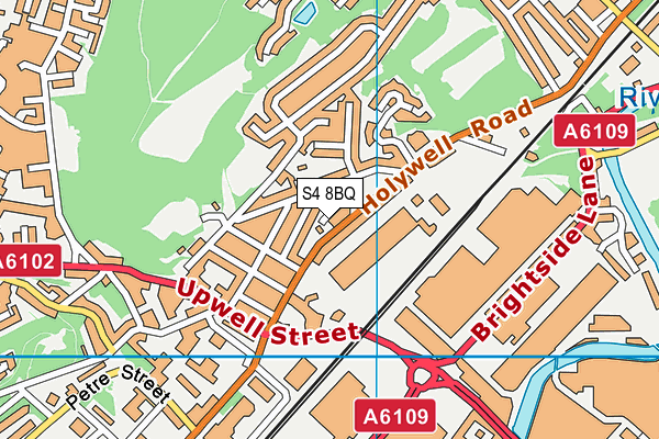 S4 8BQ map - OS VectorMap District (Ordnance Survey)