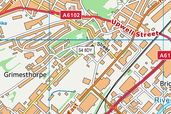 S4 8DY map - OS VectorMap District (Ordnance Survey)