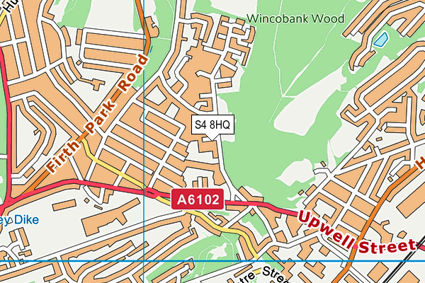 Owler Brook Primary School map (S4 8HQ) - OS VectorMap District (Ordnance Survey)