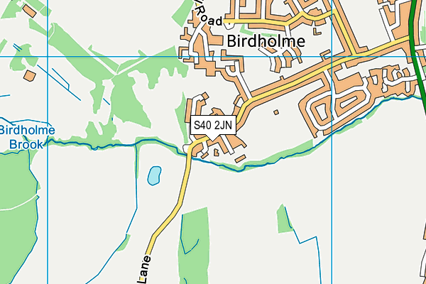 S40 2JN map - OS VectorMap District (Ordnance Survey)