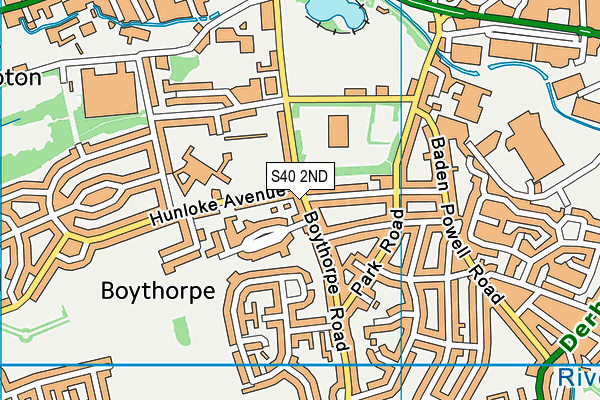 S40 2ND map - OS VectorMap District (Ordnance Survey)