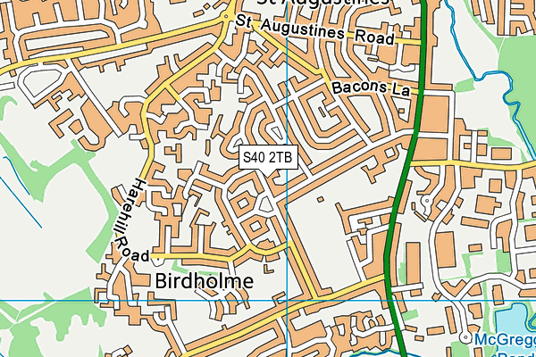 S40 2TB map - OS VectorMap District (Ordnance Survey)