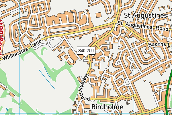 S40 2UJ map - OS VectorMap District (Ordnance Survey)