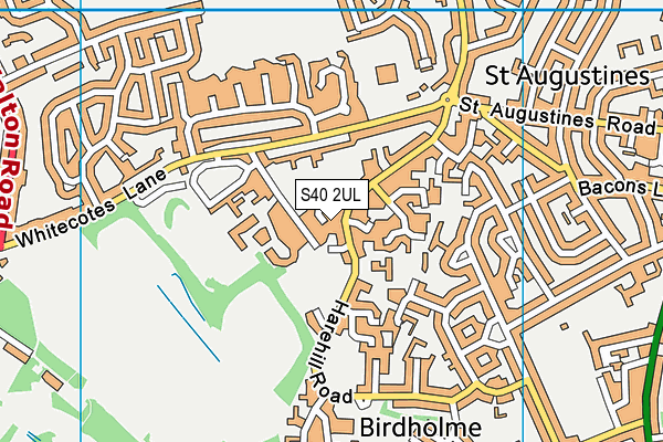 S40 2UL map - OS VectorMap District (Ordnance Survey)