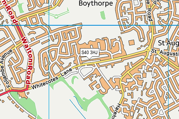 S40 3HJ map - OS VectorMap District (Ordnance Survey)