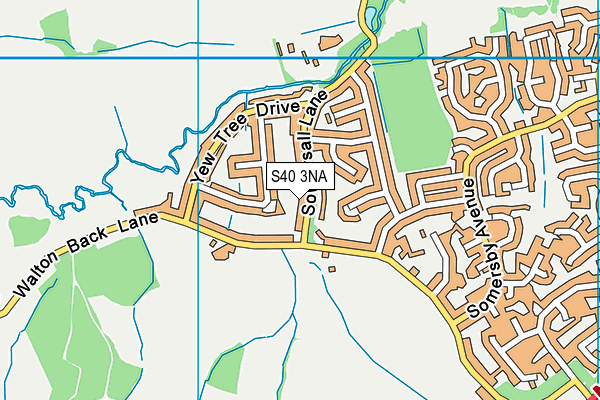 S40 3NA map - OS VectorMap District (Ordnance Survey)