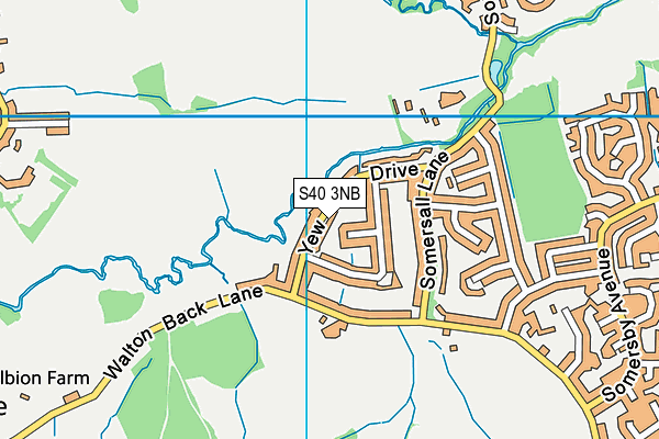 S40 3NB map - OS VectorMap District (Ordnance Survey)