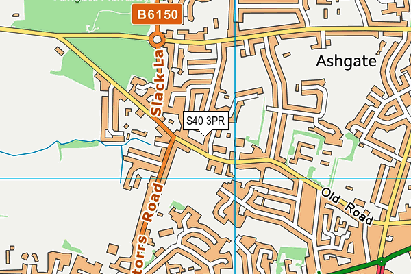 S40 3PR map - OS VectorMap District (Ordnance Survey)