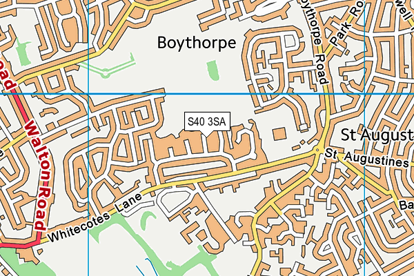 S40 3SA map - OS VectorMap District (Ordnance Survey)